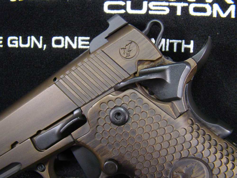 Nighthawk Custom Delegate 4.25" Commander 1911 double-stack IOS Bronze 9mm-img-5