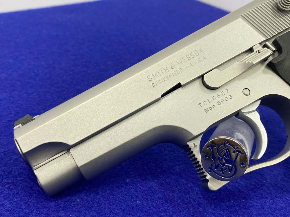 1990 Smith & Wesson Model 3906 9mm Stainless 4" *RARE SINGLE STACK 3RD GEN*-img-11