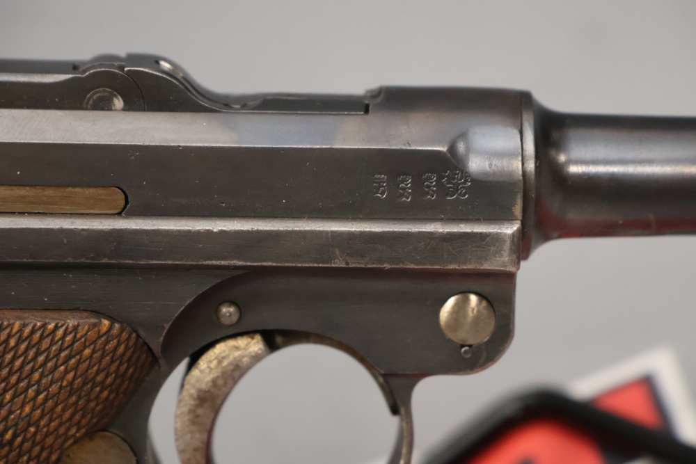 German DWM Luger P.08 9mm 4" w/ WW2 Holster-img-45