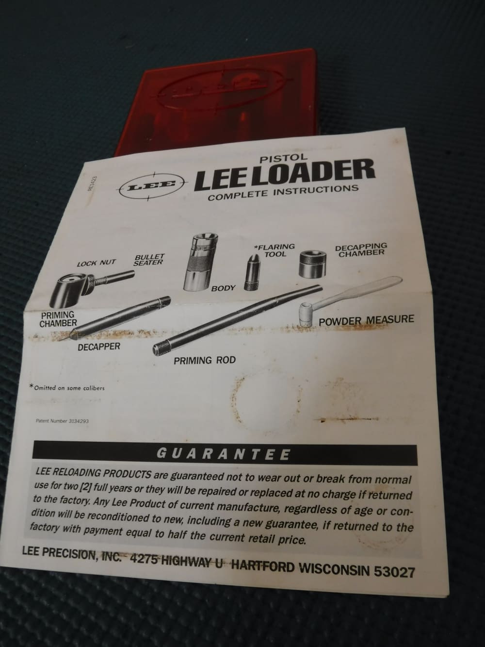 Lee Loader - 357 Magnum Hand Loader Kit - Partial-img-4