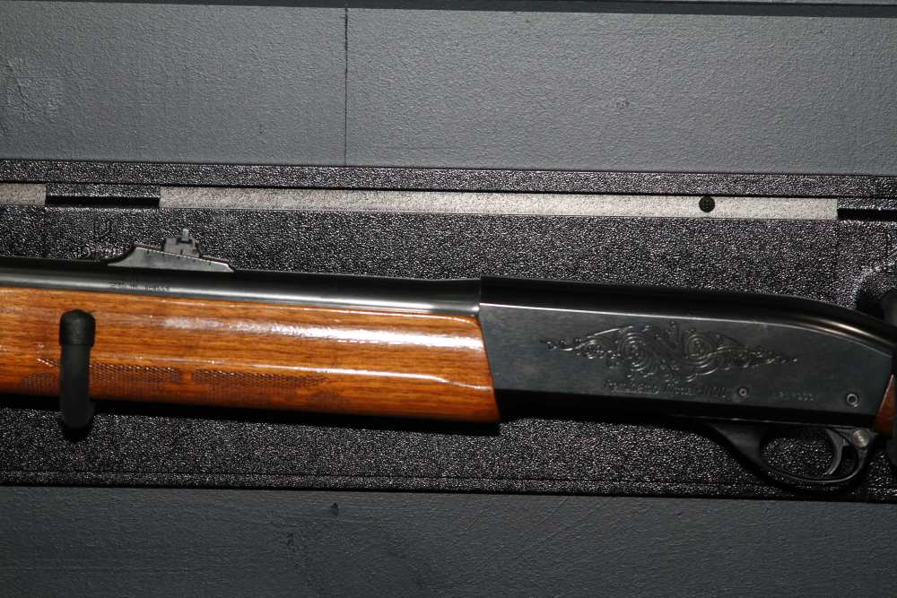 Remington Model 1100 12 GA – Engraved Receiver – Walnut – Deer/Slug Barrel -img-5