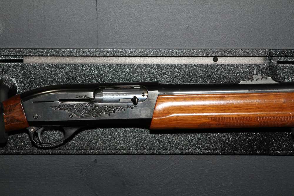 Remington Model 1100 12 GA – Engraved Receiver – Walnut – Deer/Slug Barrel -img-4
