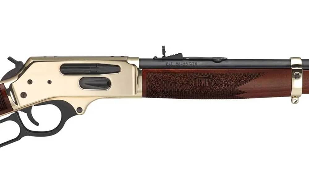Henry Side Gate Lever Action Brass .38-55 Win 20" Walnut 5 Rds H024-3855-img-2