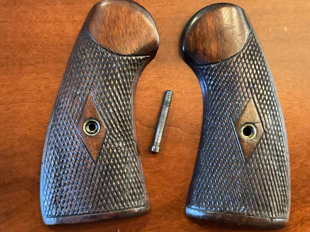 Colt USMC 1909 Revolver Grips.  Like New.  Ultra RARE-img-0