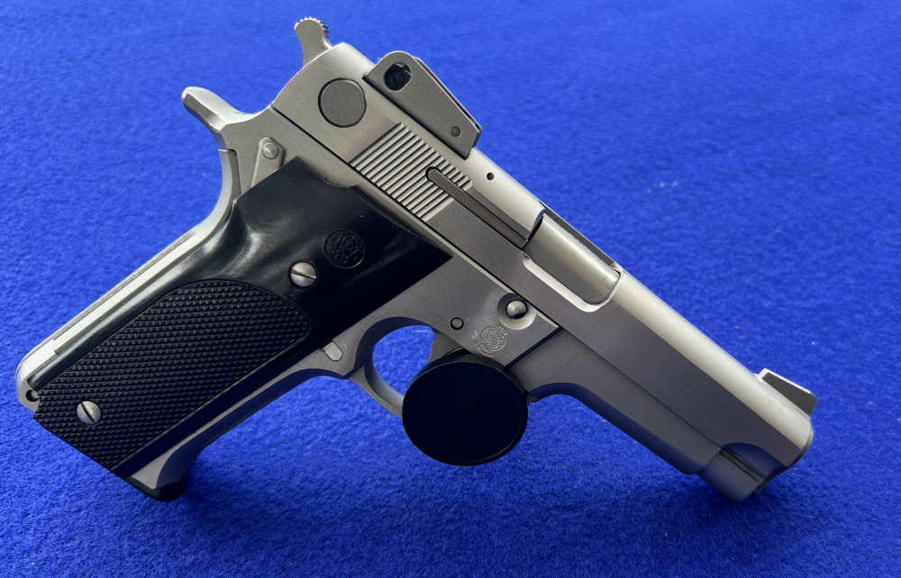 1984 Smith Wesson 659 Stainless 9mm Luger S&W 2 Mags-img-5