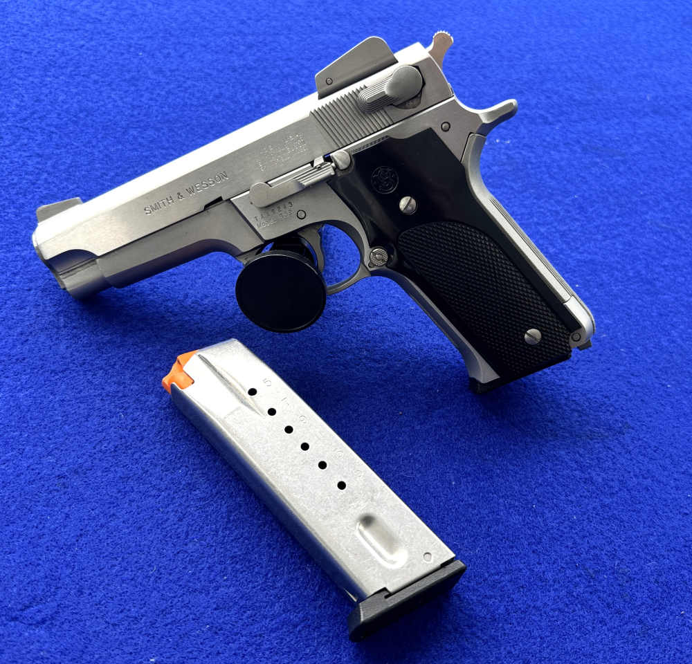 1984 Smith Wesson 659 Stainless 9mm Luger S&W 2 Mags-img-0