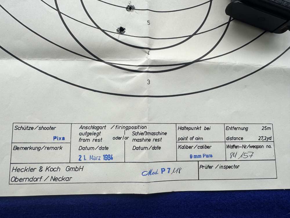 In Box 1984 HK P7 M8 Provenance 9mm Heckler Koch Germany Squeeze Cocker -img-7
