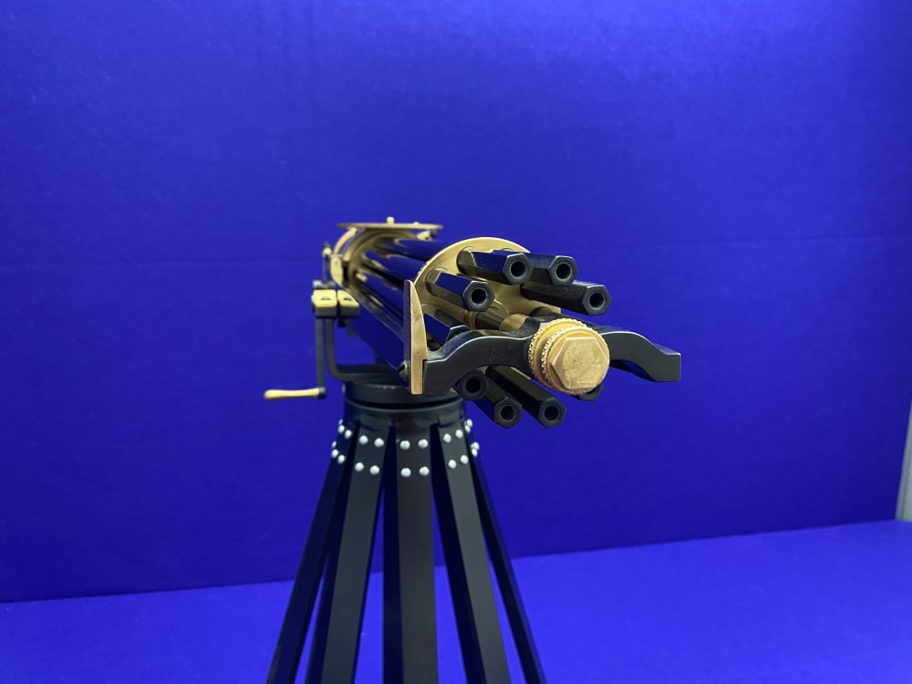 RARE HAND CRAFTED Valley Engraving 1878 Gatling Gun 10-Barrel Rotary 22LR-img-33