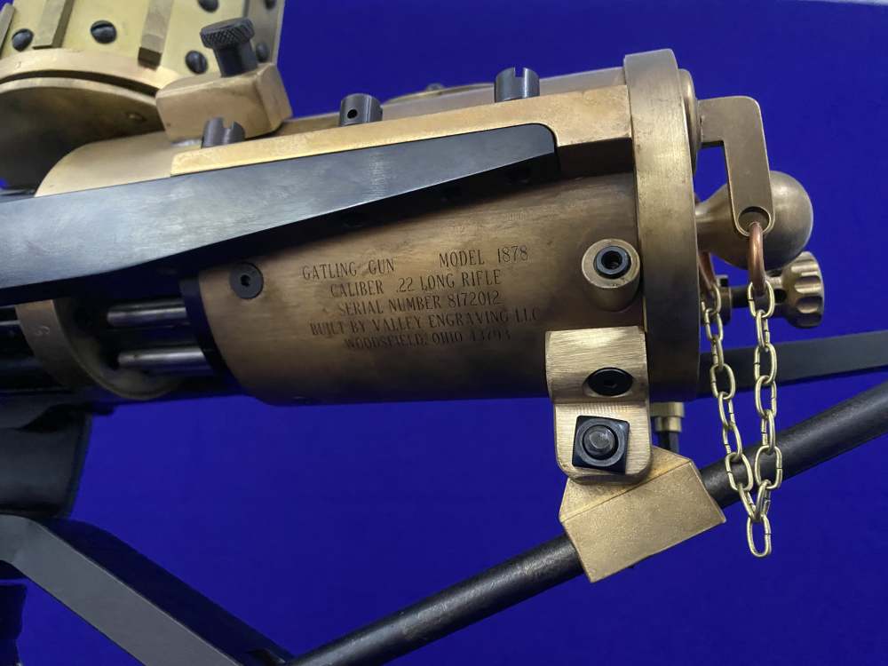 RARE HAND CRAFTED Valley Engraving 1878 Gatling Gun 10-Barrel Rotary 22LR-img-39