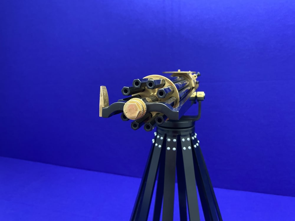 RARE HAND CRAFTED Valley Engraving 1878 Gatling Gun 10-Barrel Rotary 22LR-img-32