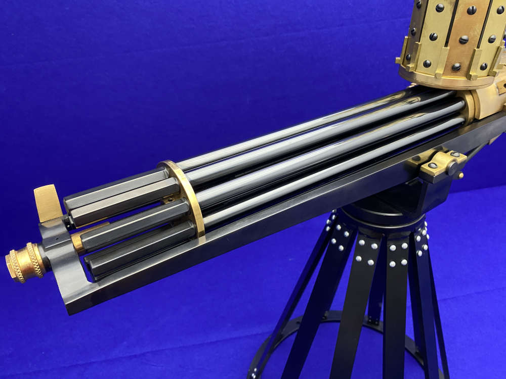 RARE HAND CRAFTED Valley Engraving 1878 Gatling Gun 10-Barrel Rotary 22LR-img-9