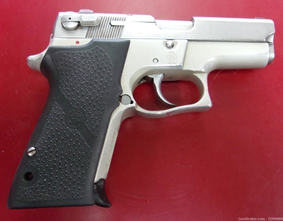 S&W Model 6906 2-Tone PISTOL 12 Rnd Mag 1990's 3.5inBBL Textured Hogue Grip-img-4