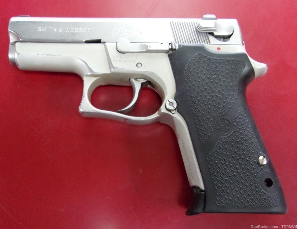 S&W Model 6906 2-Tone PISTOL 12 Rnd Mag 1990's 3.5inBBL Textured Hogue Grip-img-2