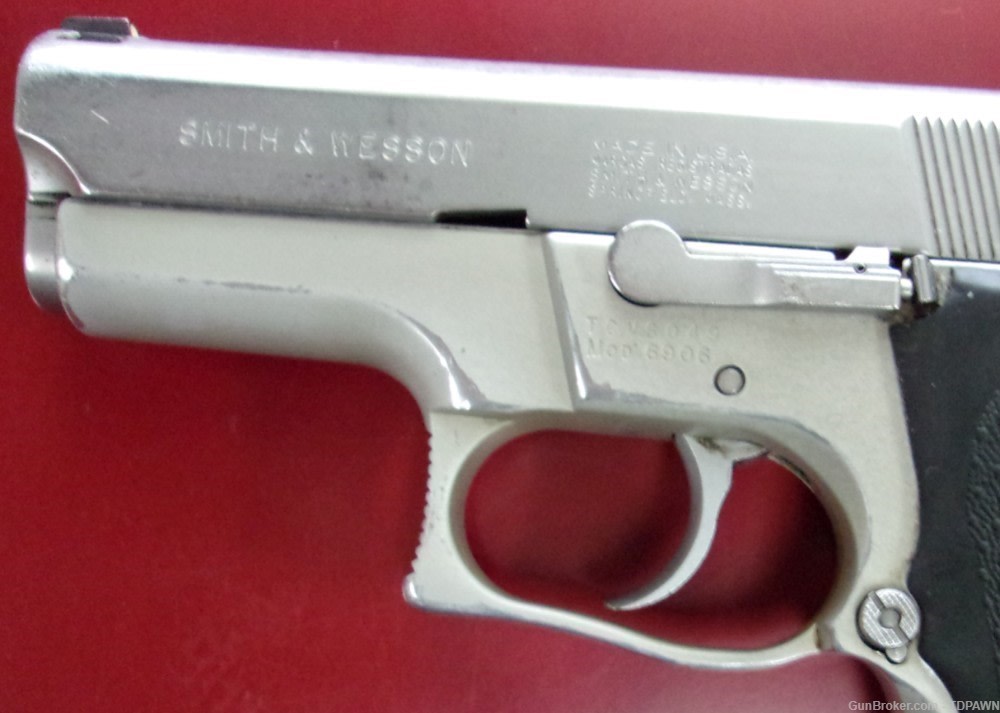 S&W Model 6906 2-Tone PISTOL 12 Rnd Mag 1990's 3.5inBBL Textured Hogue Grip-img-7