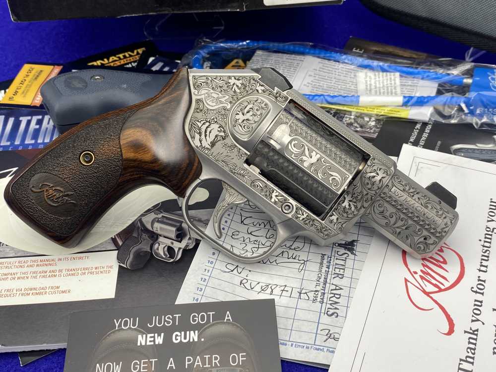 Kimber K6s .357 Magnum 2" Stainless *BEAUTIFUL LASER-ENGRAVED REVOLVER*-img-19