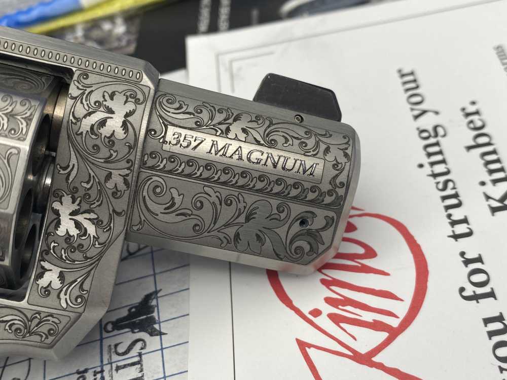 Kimber K6s .357 Magnum 2" Stainless *BEAUTIFUL LASER-ENGRAVED REVOLVER*-img-29