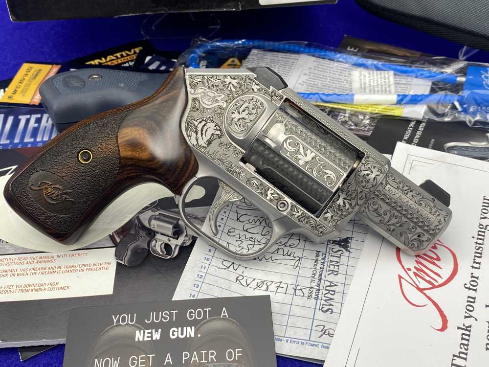 Kimber K6s .357 Magnum 2" Stainless *BEAUTIFUL LASER-ENGRAVED REVOLVER*-img-18