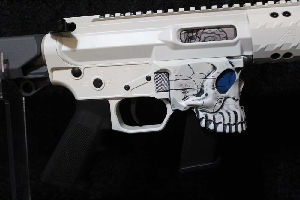 CUSTOM Sharp Bros 9mm Rifle w/ Q the Fix Stock & Custom Paint-img-2