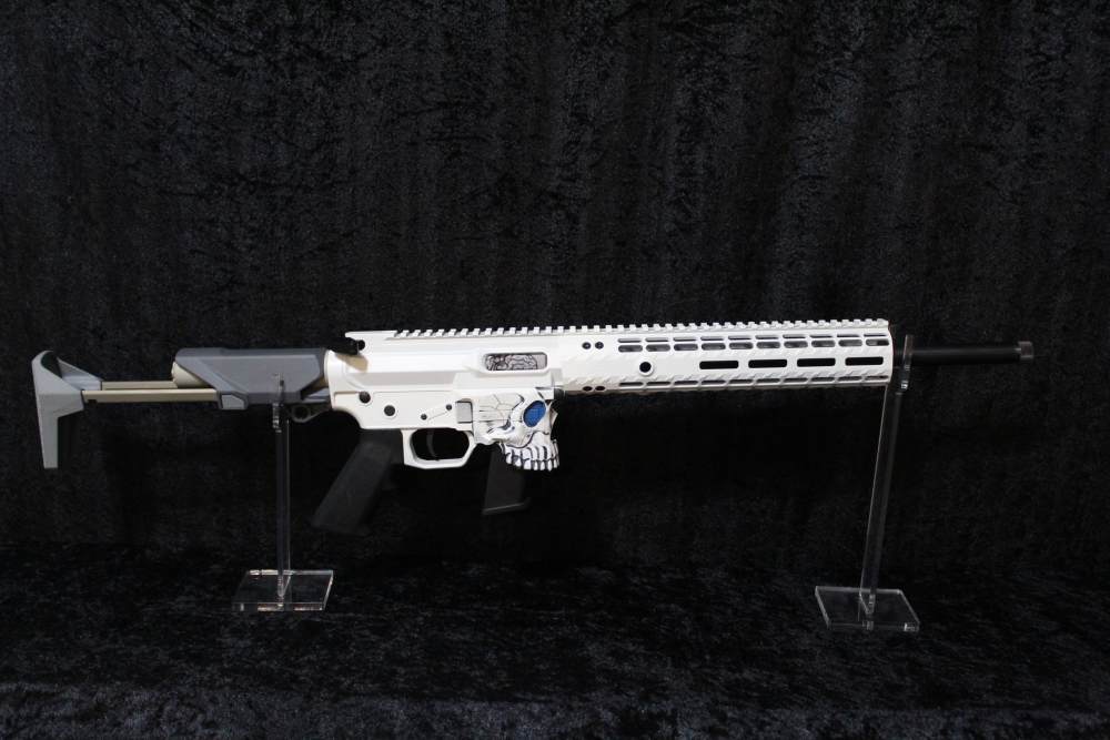 CUSTOM Sharp Bros 9mm Rifle w/ Q the Fix Stock & Custom Paint-img-0