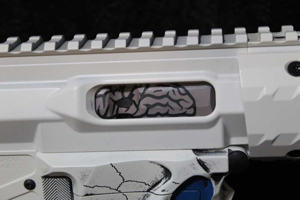 CUSTOM Sharp Bros 9mm Rifle w/ Q the Fix Stock & Custom Paint-img-3