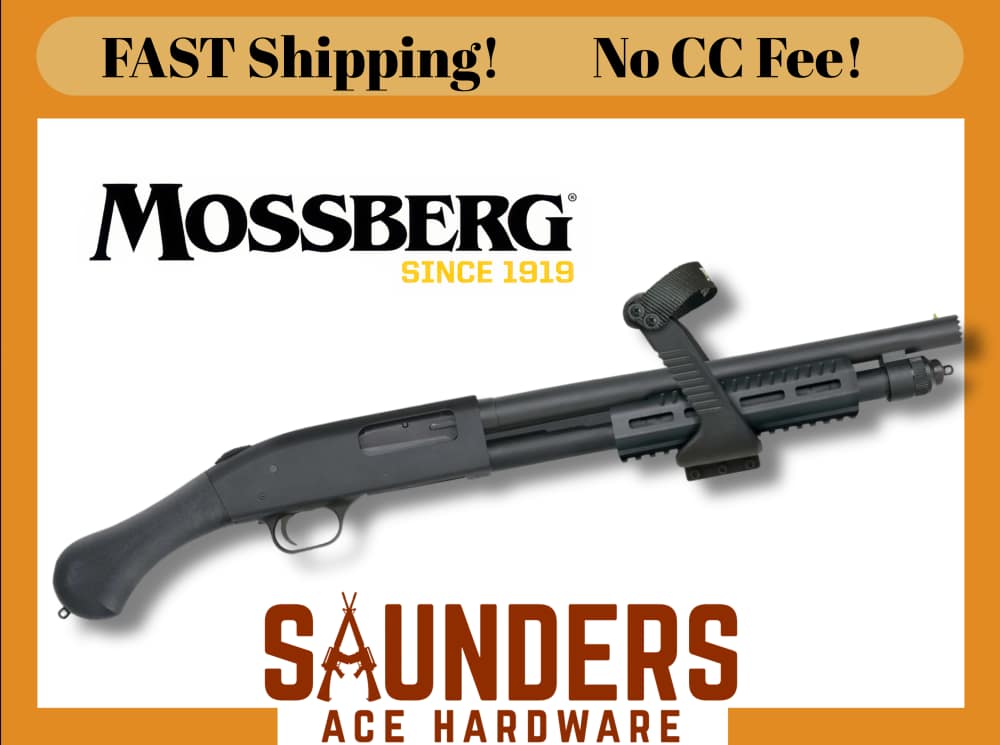 MOSSBERG 590 SHOCKWAVE SHOCK N SAW Pump Action Shotgun 12g Drilled Tapped-img-0