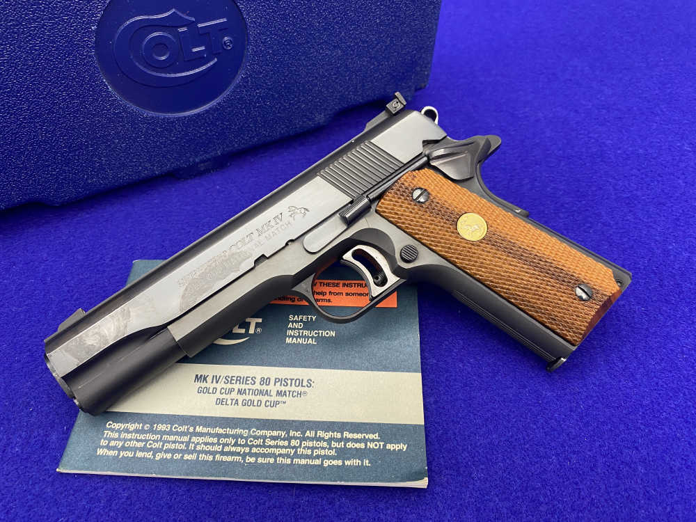 1984 Colt MK IV / Series 80 Gold Cup National Match .45ACP *FANTASTIC COLT*-img-0