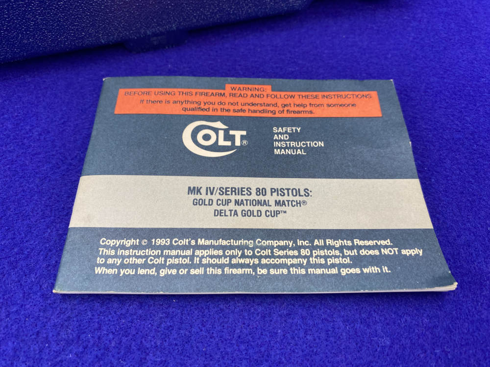 1984 Colt MK IV / Series 80 Gold Cup National Match .45ACP *FANTASTIC COLT*-img-38