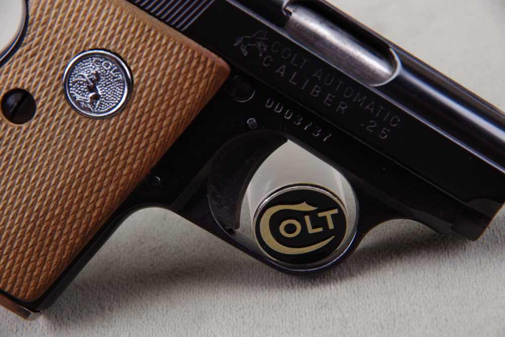 All Original 1970 Colt Junior 25 ACP 2'' Blue 99% with Original Box Papers-img-17