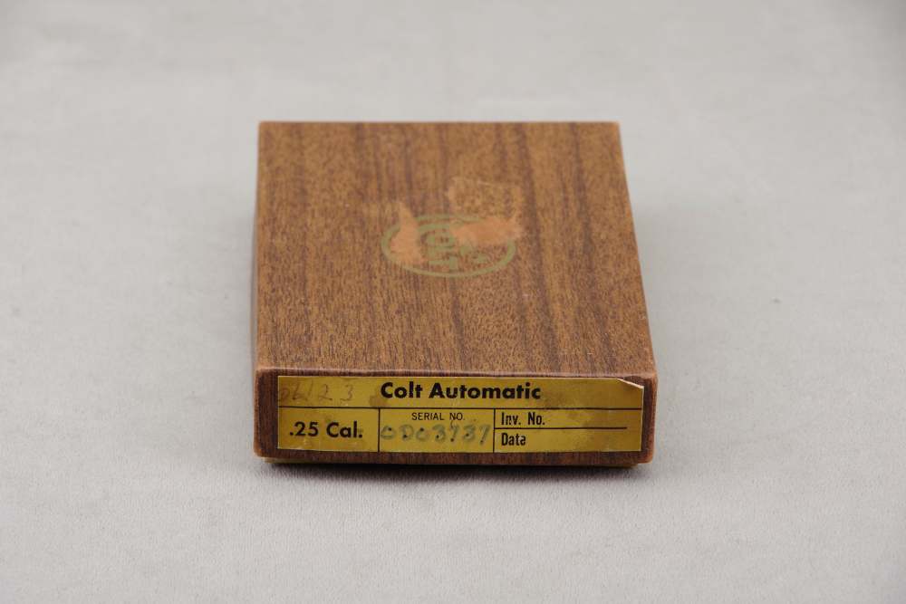 All Original 1970 Colt Junior 25 ACP 2'' Blue 99% with Original Box Papers-img-2