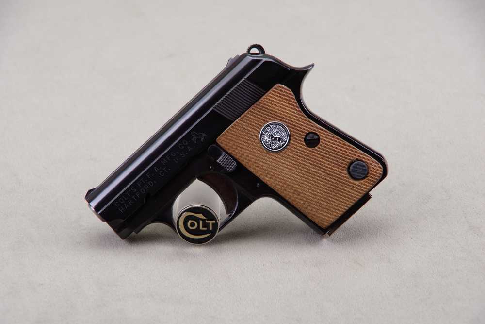 All Original 1970 Colt Junior 25 ACP 2'' Blue 99% with Original Box Papers-img-32