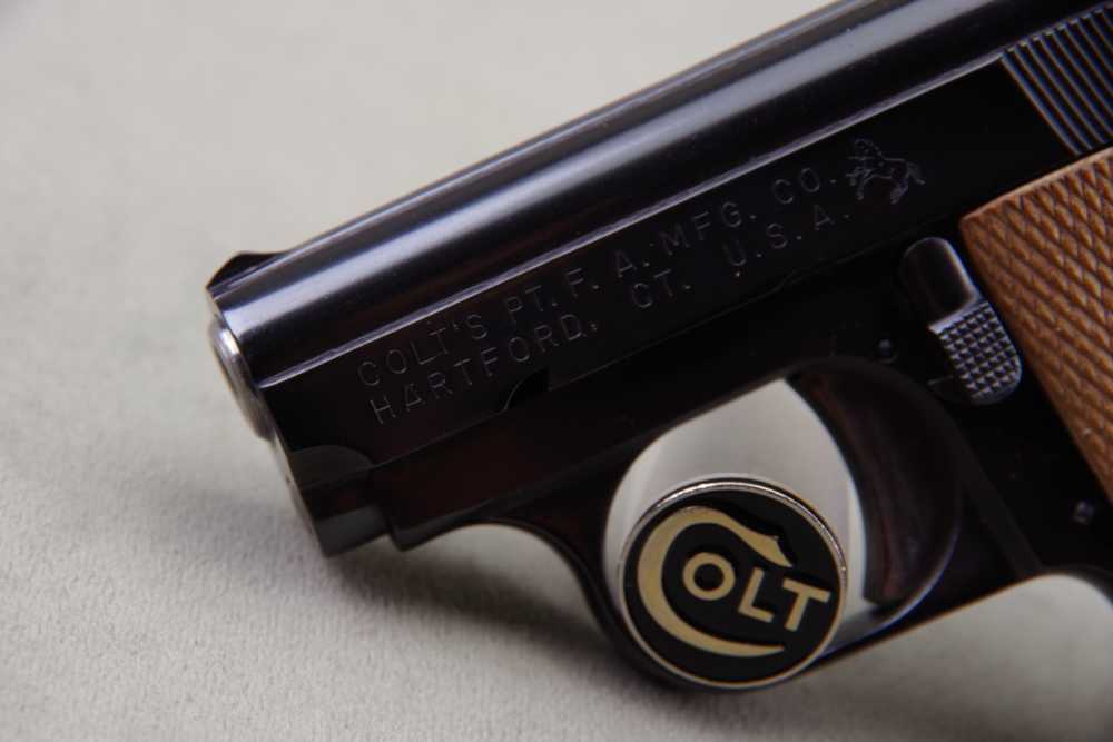 All Original 1970 Colt Junior 25 ACP 2'' Blue 99% with Original Box Papers-img-10