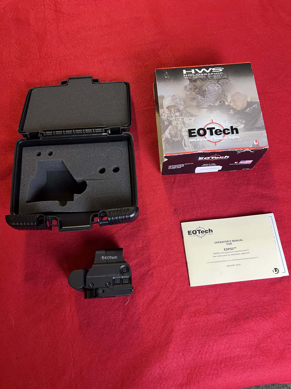 EOTech EXPS3 68 MOA Circle/1 MOA Dot Holographic Sight Black EXPS3-0-img-0