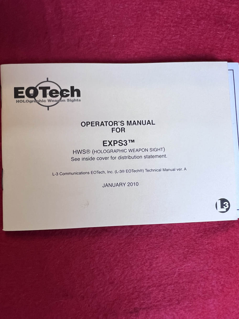 EOTech EXPS3 68 MOA Circle/1 MOA Dot Holographic Sight Black EXPS3-0-img-7