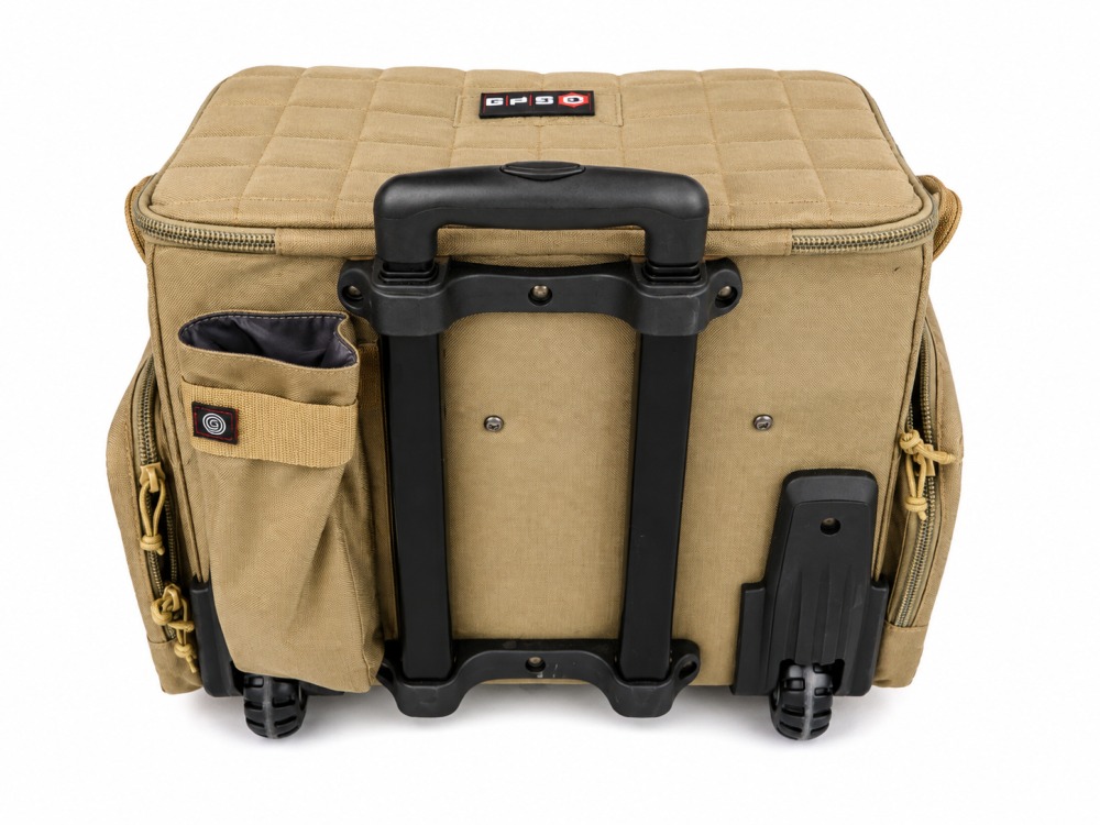 GPS Outdoors Tactical Rolling Range Bag, Holds 10 Handguns, Tan -img-3