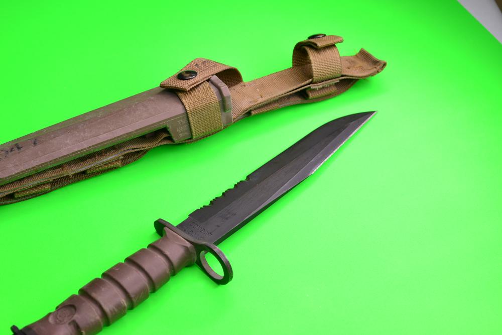 RaRe Ontario COMBAT USMC OKC  M9 3S Bayo Bayonet Knife for Colt AR15 Rifle-img-5