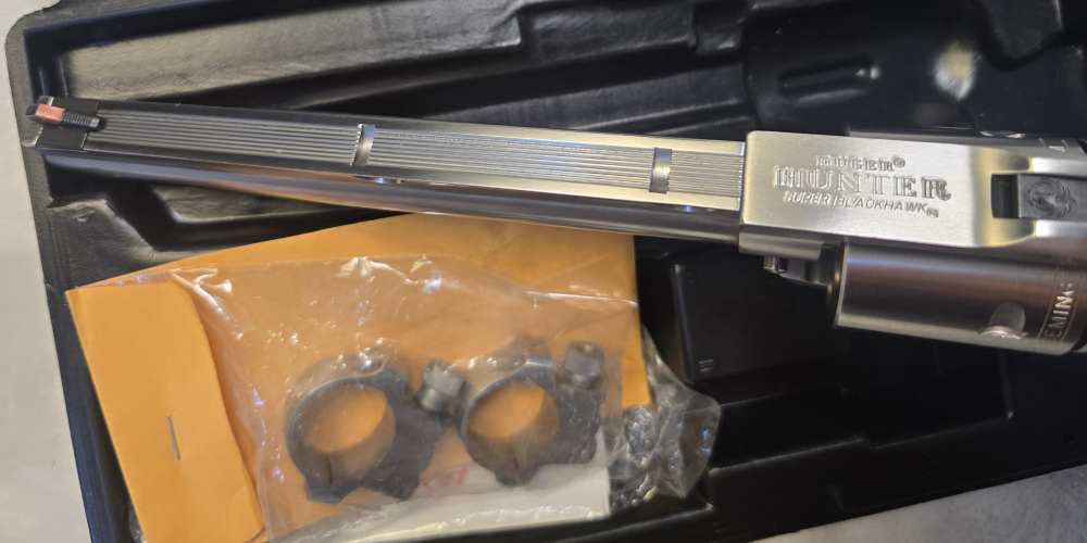 Ruger New Model Super Blackhawk Hunter 41 Magnum Stainless 7.5” Case Rare -img-3