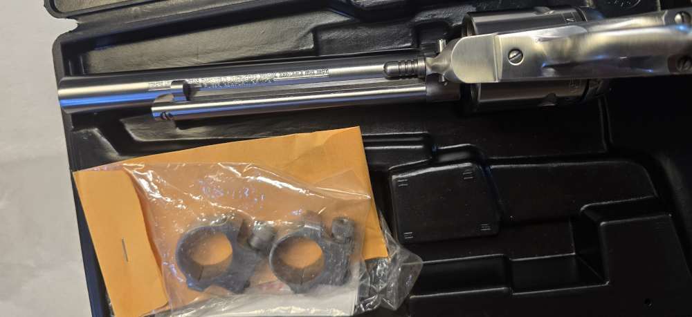 Ruger New Model Super Blackhawk Hunter 41 Magnum Stainless 7.5” Case Rare -img-2