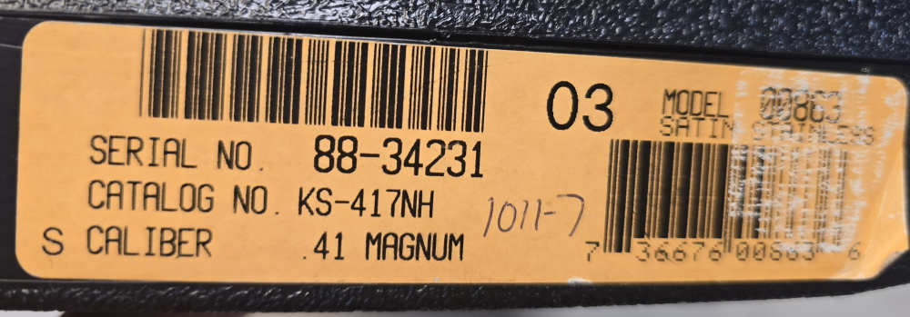 Ruger New Model Super Blackhawk Hunter 41 Magnum Stainless 7.5” Case Rare -img-5