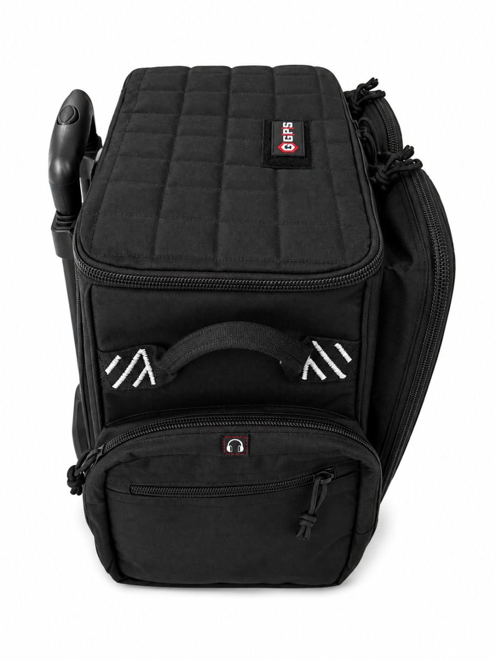NEW, GPS Tactical Rolling Range Bag Holds 10 Handguns Large BLACK-img-3