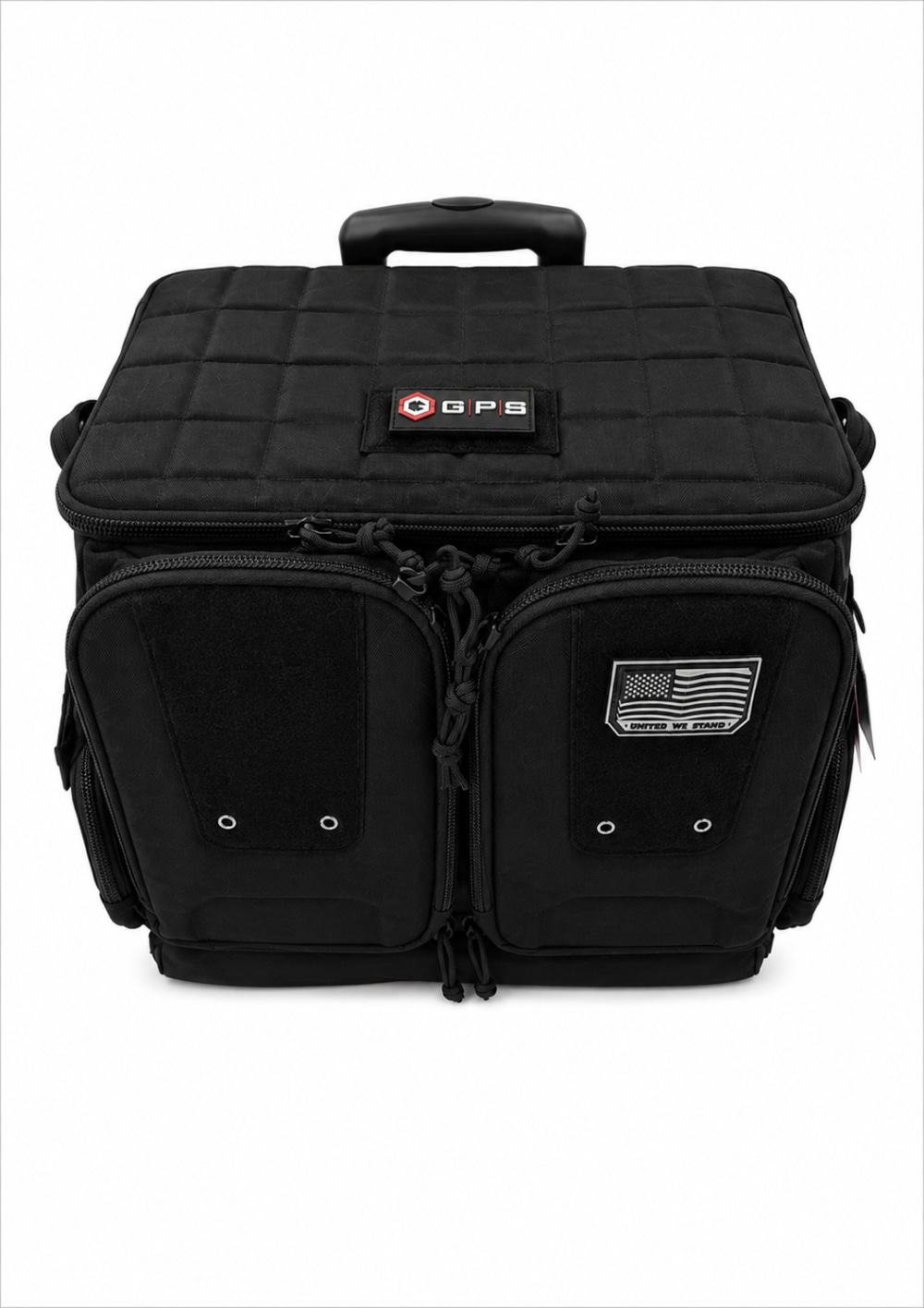 NEW, GPS Tactical Rolling Range Bag Holds 10 Handguns Large BLACK-img-0