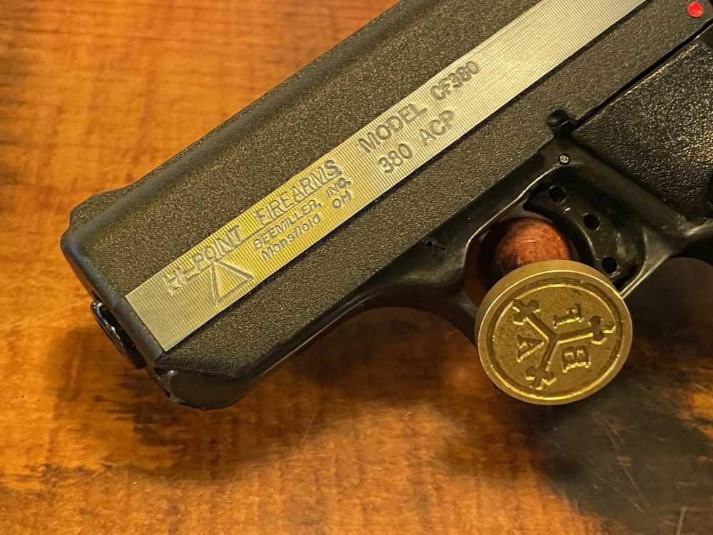 Hi-Point CF380, .380 acp semi auto pistol. NICE Two-Tone-img-2