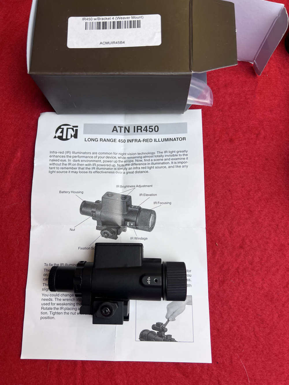 ATN NVM14-3P third gen night vision - Infra Red Illuminator and accessories-img-3