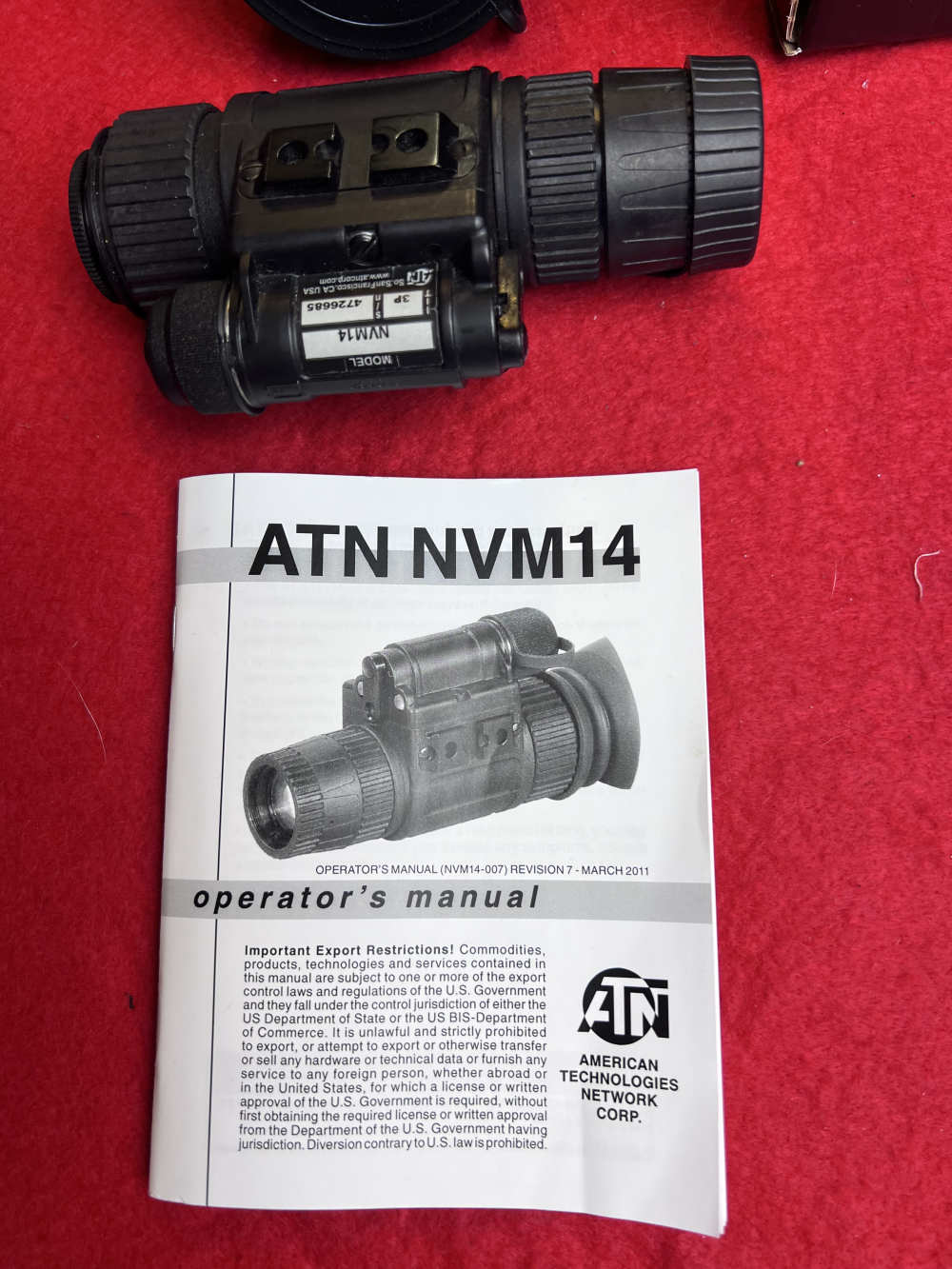 ATN NVM14-3P third gen night vision - Infra Red Illuminator and accessories-img-5