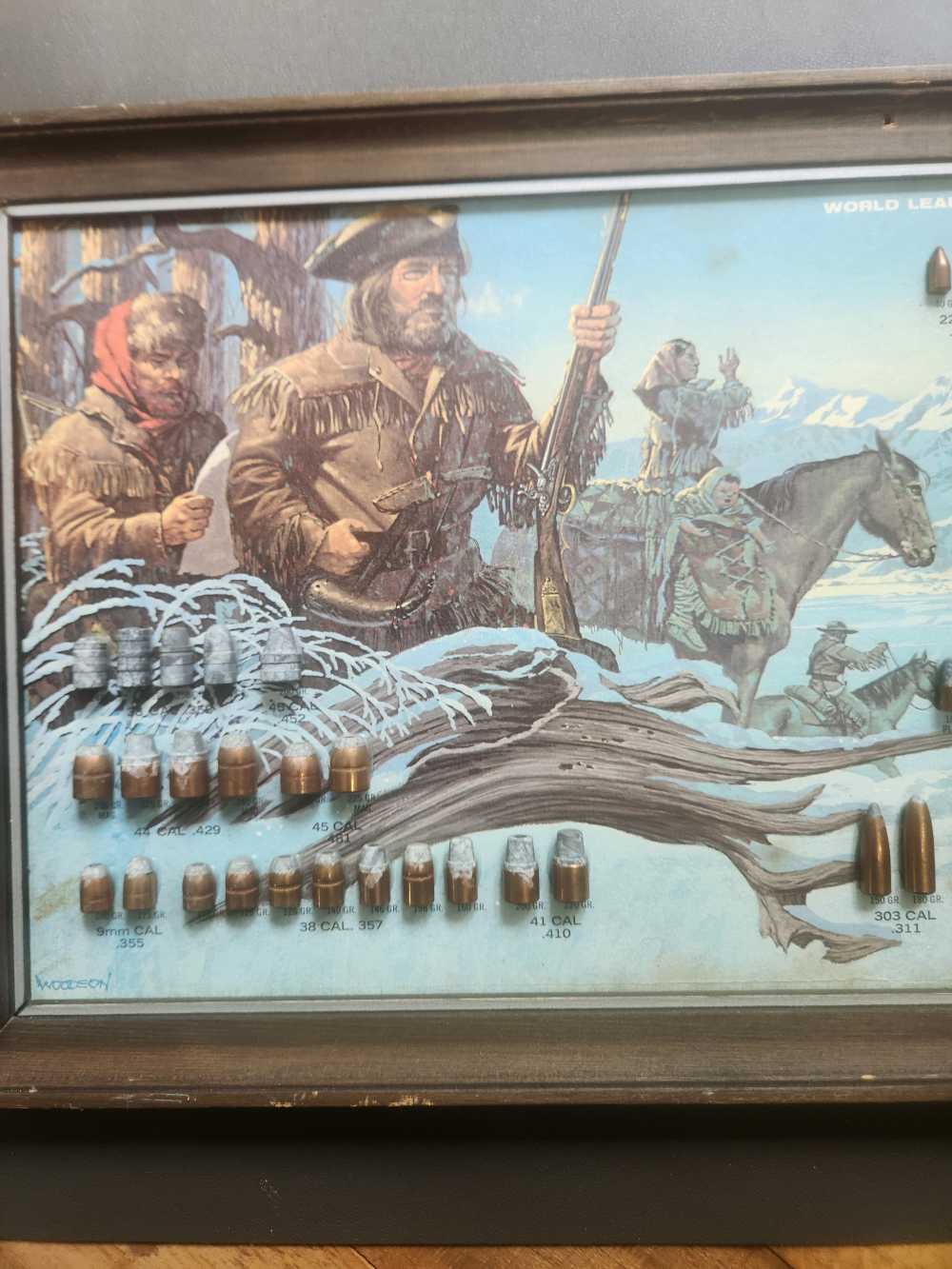 Speer Bullet Board Display fro Lewis & Clark - 1973 - Very Rare.  -img-1