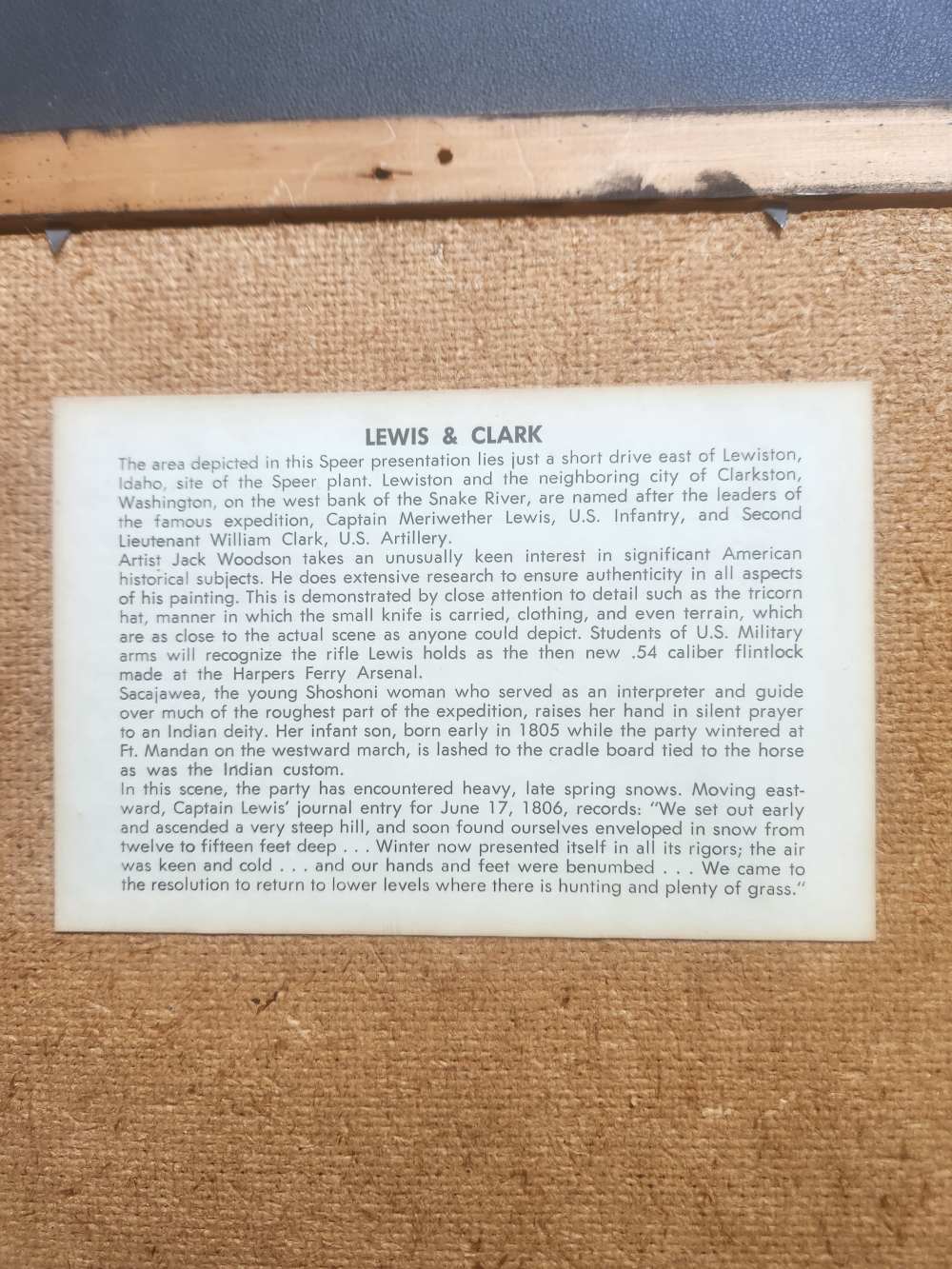 Speer Bullet Board Display fro Lewis & Clark - 1973 - Very Rare.  -img-5