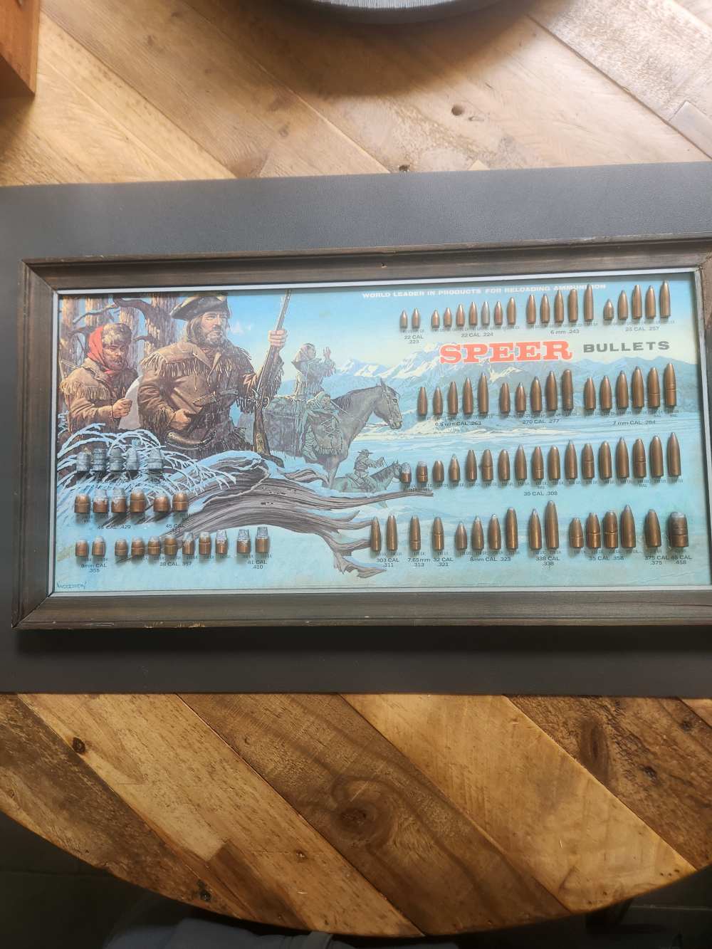 Speer Bullet Board Display fro Lewis & Clark - 1973 - Very Rare.  -img-0