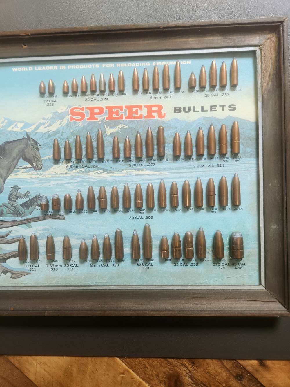 Speer Bullet Board Display fro Lewis & Clark - 1973 - Very Rare.  -img-2