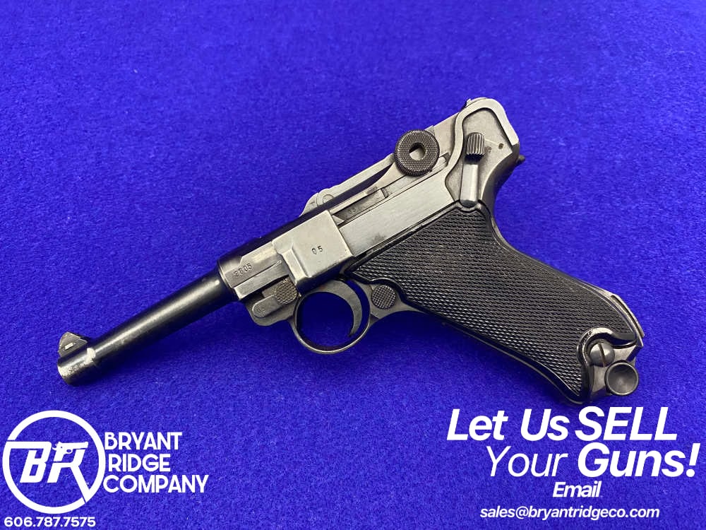 1940 Mauser-Werke P.08 Luger 9mm 4" Blued *WWII ERA SEMI-AUTOMATIC PISTOL*-img-0