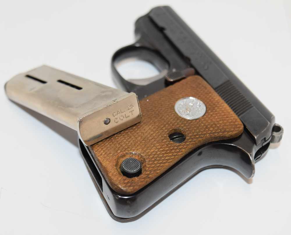 Colt Automatic Junior Colt 1971 25 ACP Box JR Pocket Gun-img-6