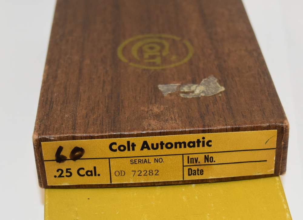Colt Automatic Junior Colt 1971 25 ACP Box JR Pocket Gun-img-12